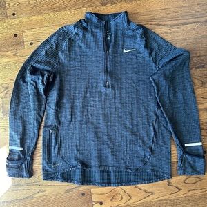 Nike Dri-Fit Quarter Zip Waffle LS Shirt - Size L